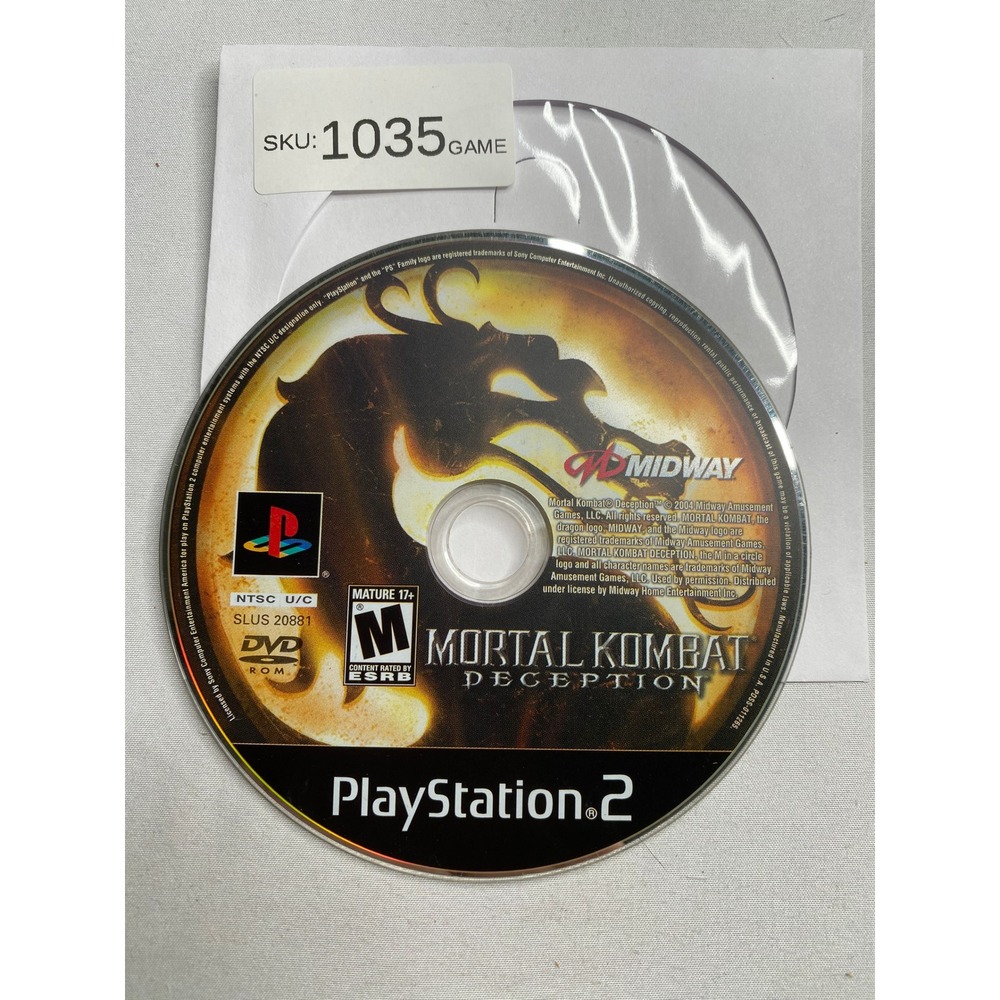 Mortal Kombat Deception Sony PlayStation 2
